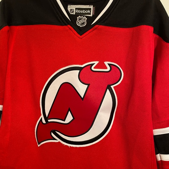 Reebok Black and Red NHL Replica Hockey Sporty Jersey, #21 Palmieri, Size MM - Picture 7 of 16